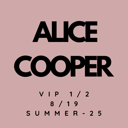 Alice Cooper 2025 Summer Tour VIP1/2 Bundle (8/19 Salem, VA)