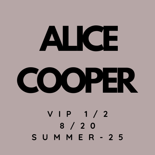 Alice Cooper 2025 Summer Tour VIP1/2 Bundle (8/20 Knoxville, TN)