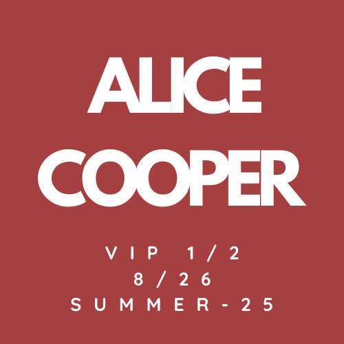 Alice Cooper 2025 Summer Tour VIP1/2 Bundle (8/26 Wuakee, IA)