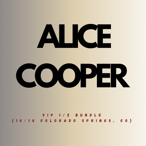 Alice Cooper 2025 Fall Co-Headline Tour VIP 1/2 Bundle (10/10 Colorado Springs, CO)