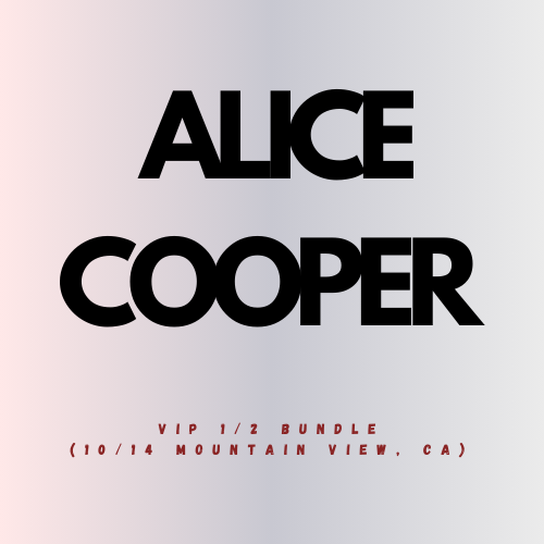 Alice Cooper 2025 Fall Co-Headline Tour VIP 1/2 Bundle (10/14 Mountain ...