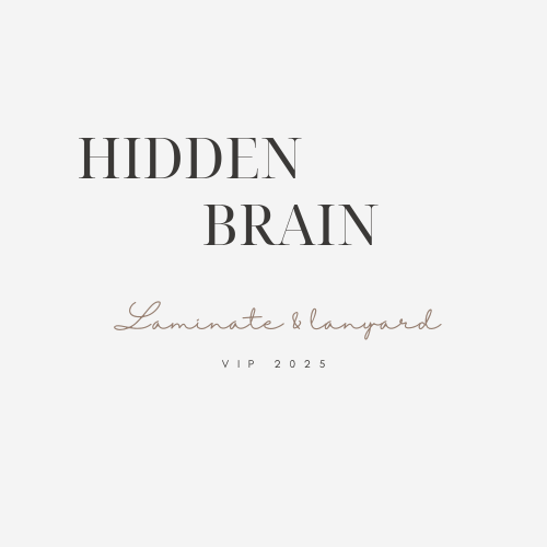 Hidden Brain 2025 Laminate & Lanyard (The Brainstormer)