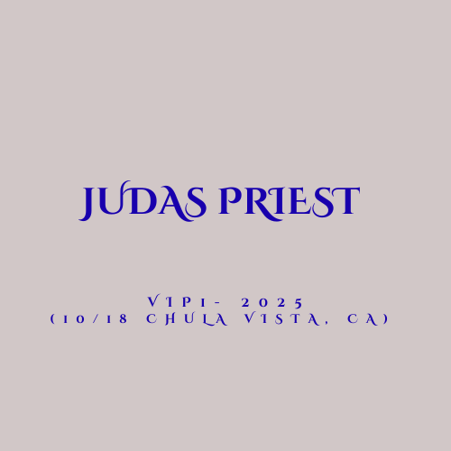 Judas Priest 2025 US Fall Tour VIP 1 Bundle (10/18 Chula Vista, CA)