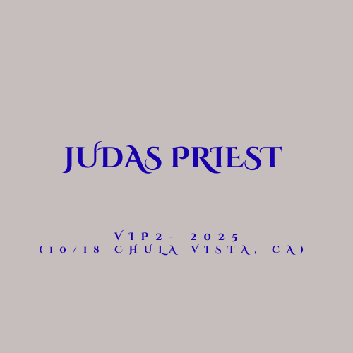 Judas Priest 2025 US Fall Tour VIP 2 Bundle (10/18 Chula Vista, CA)
